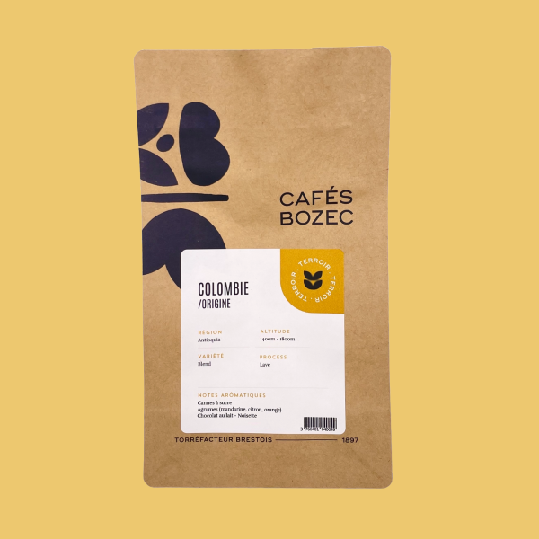 Paquet Cafés Bozec Colombie