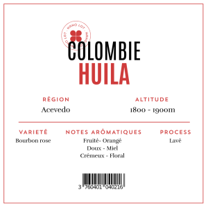 Cafés Bozec Colombie Huila