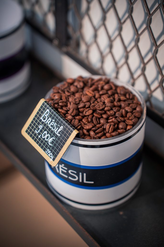 Coffee shop Saint-Louis grain de café Brésil Bourbon
