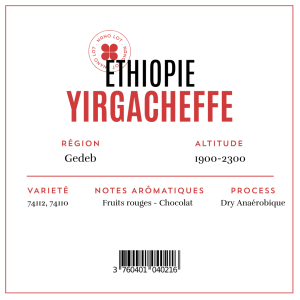 Cafés Bozec Ethiopie-Yirgacheffe